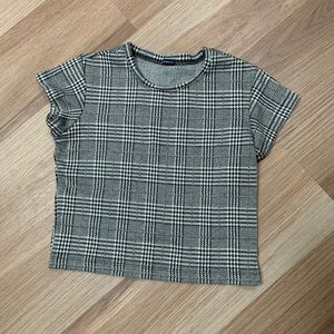 Brandy Melville crop top plaid